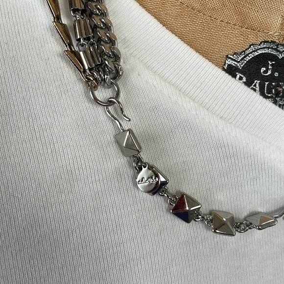 Stella & Dot interchangeable silver and faux crystal necklace. - Picture 4 of 4